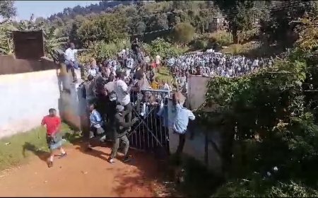 KISII: GIANCHERE STUDENTS IN KISII PROTEST REMOVAL OF PRINCIPAL