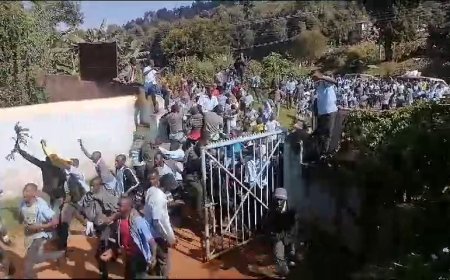 KISII: GIANCHERE STUDENTS IN KISII PROTEST REMOVAL OF PRINCIPAL