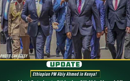 President Ruto hosts Ethiopian PM Abiy Ahmed Ali  for his state visit at State House.