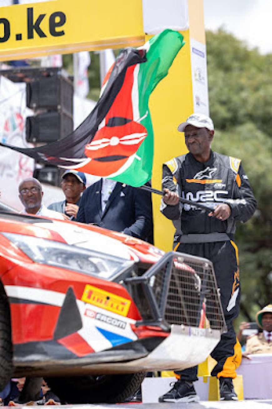 WRC SAFARI RALLY IN 2024 KICKED OFF BY PRESIDENT RUTO