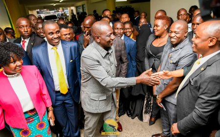 PRESIDENT RUTO VISITS UDA HEADQUARTERS TO DISCUSS PARTY ELECTIONS