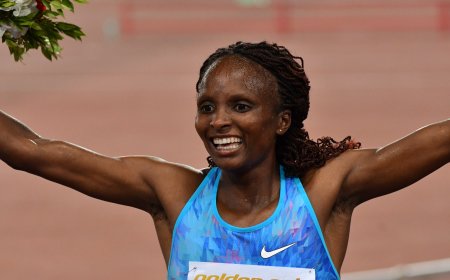 KENYA WINS THE BOSTON MARATHON WITH HELLEN OBIRI IN THE LEAD.