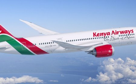 KENYA AIRLINES CANCELS FLIGHTS TO THE DEMOCRATIC REPUBLIC OF THE CONGO IN PROTEST OVER CREW DETENTION.