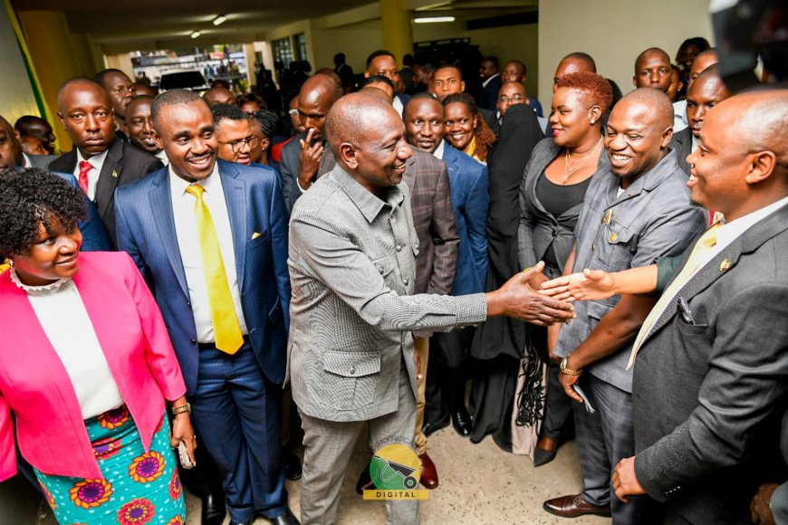 PRESIDENT RUTO VISITS UDA HEADQUARTERS TO DISCUSS PARTY ELECTIONS