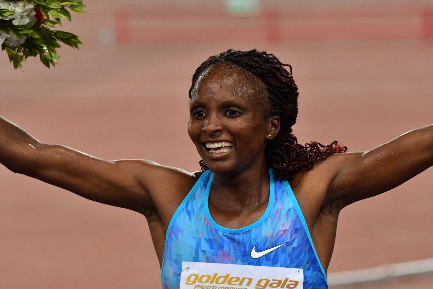 KENYA WINS THE BOSTON MARATHON WITH HELLEN OBIRI IN THE LEAD.