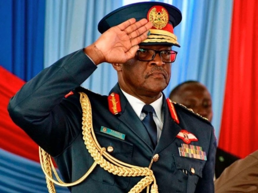 WHO WAS GENERAL FRANCIS OGOLLA THE CHIEF OF DEFENSE FORCES ?