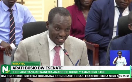 GOVERNOR SIMBA ARATI  APPEARS BEFORE HEALTH COMMITTE OVER (KTRH)KISII TEACHING AND REFERRAL HOSPITAL