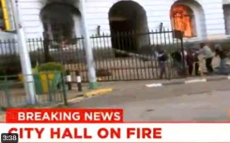 Sakaja's City Hall on Fire