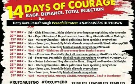 Gen Z Protests:  Schedule for 14 days of Rage