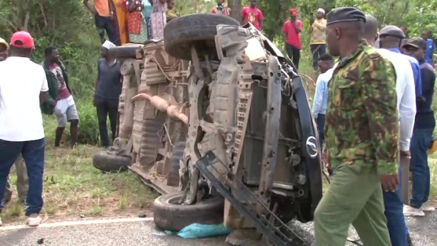 2 dead after muguka delivery van overturns