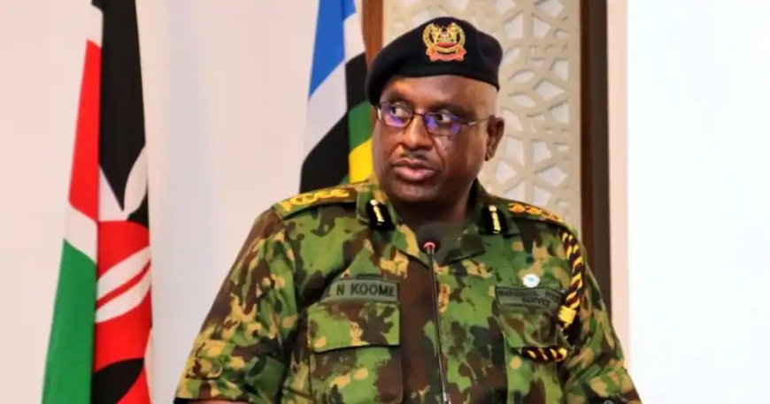 BREAKING: Inspector General Japheth Koome  resigns